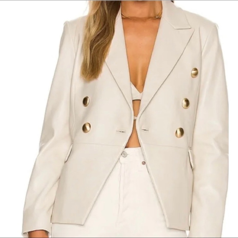 7 For All Mankind Vegan Leather‎ Jacket New
